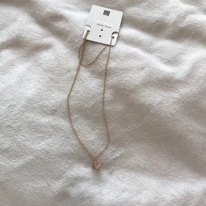 Gold necklace Zircone